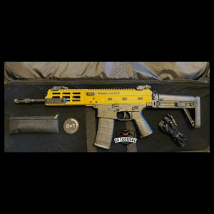 APC223 (5.56) PRO SBR RAL8000 Color, MBT stock, Barrel Length 10.4”. BT-361657-RAL-SBR-MBT