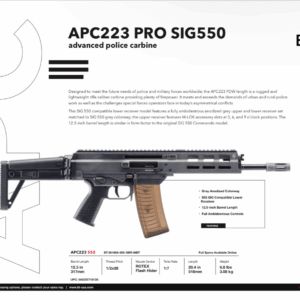 APC223 Sig 550 Lower SBR 308mm barrel with MBT stock Part#: BT-361658-55X-SBR-MBT. ETA Q4 2024. Pre-Order $300 Applied Toward Total Cost Of $3830. $50 Shipping