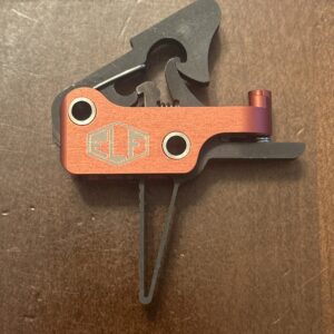 Alpha trigger by Elftmann.  Flat faced. Not for metal lowers, see description.