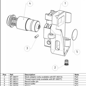 BT-36576 - APC223/300 Stock Adaptor Complete